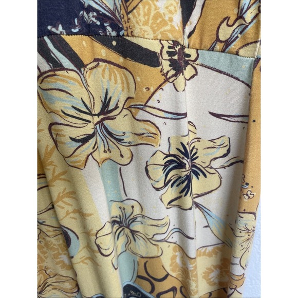 Free People Night Fever Jumpsuit Boho Flared Sleeve Wide Leg Gold NWOT Medium - Picture 6 of 7